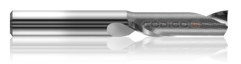 Fresa de 1 corte para alumínio